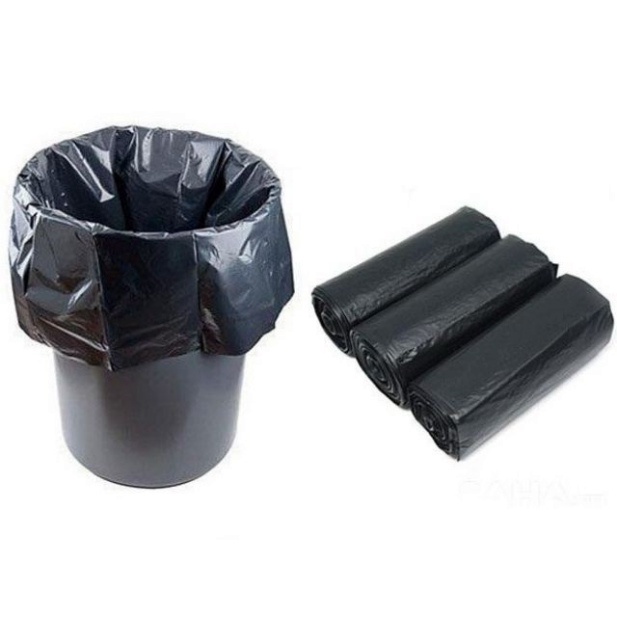 Bộ 3 cuộn đựng rác tự phân hủy đen, thân thiện môi trường gia phú 1kg