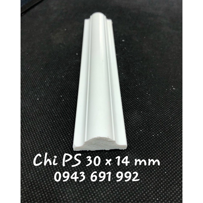 Phào chỉ nhựa Ps trắng composite rộng 3cm mẫu mới hoàn thiện