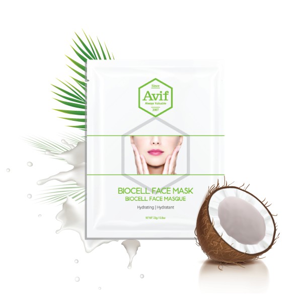 Combo 10 Mặt Nạ Sinh Học Dưỡng Ẩm Da Chuyên Sâu Avif Biocell Hydrating Face Mask