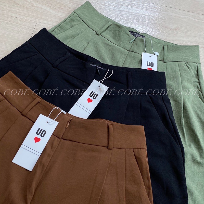 Quần short tây ống rộng lưng cao siêu xinh