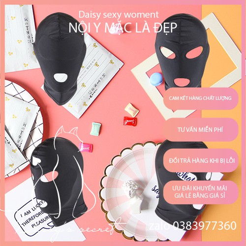 Mũ Trùm Đầu Ninja Cosplay Phong Cách BDSM Khăn Mặt Nạ Kín Đầu 1 Lỗ - 3 Lỗ Hở Mắt Miệng Chống Gió Giữ Ấm Mùa Đông