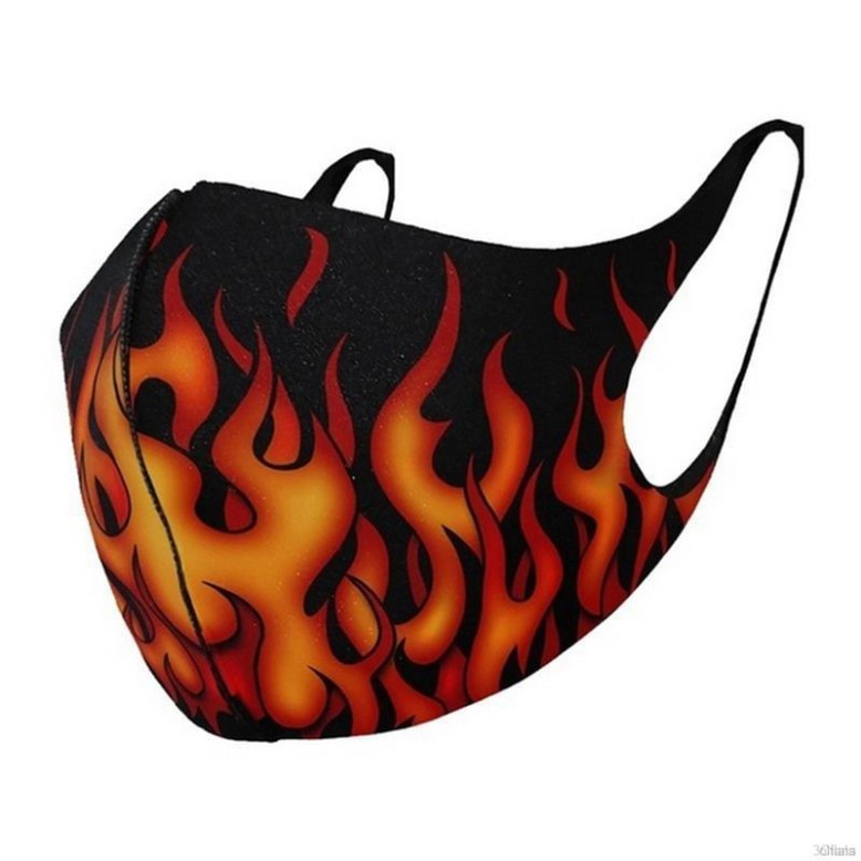 Khẩu Trang Cotton Chống Bụi Thoáng Khí Họa Tiết Đầu Lâu Halloween Cho Nam Nữ | BigBuy360 - bigbuy360.vn