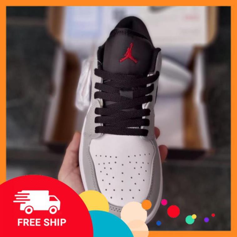 [FREESHIP- BẢO HÀNH 12 THÁNG] GIÀY THỂ THAO NAM NỮ JD XÁM CHỈ ĐỎ THẤP CỔ HOT TREND FULL BOX BILL | BigBuy360 - bigbuy360.vn