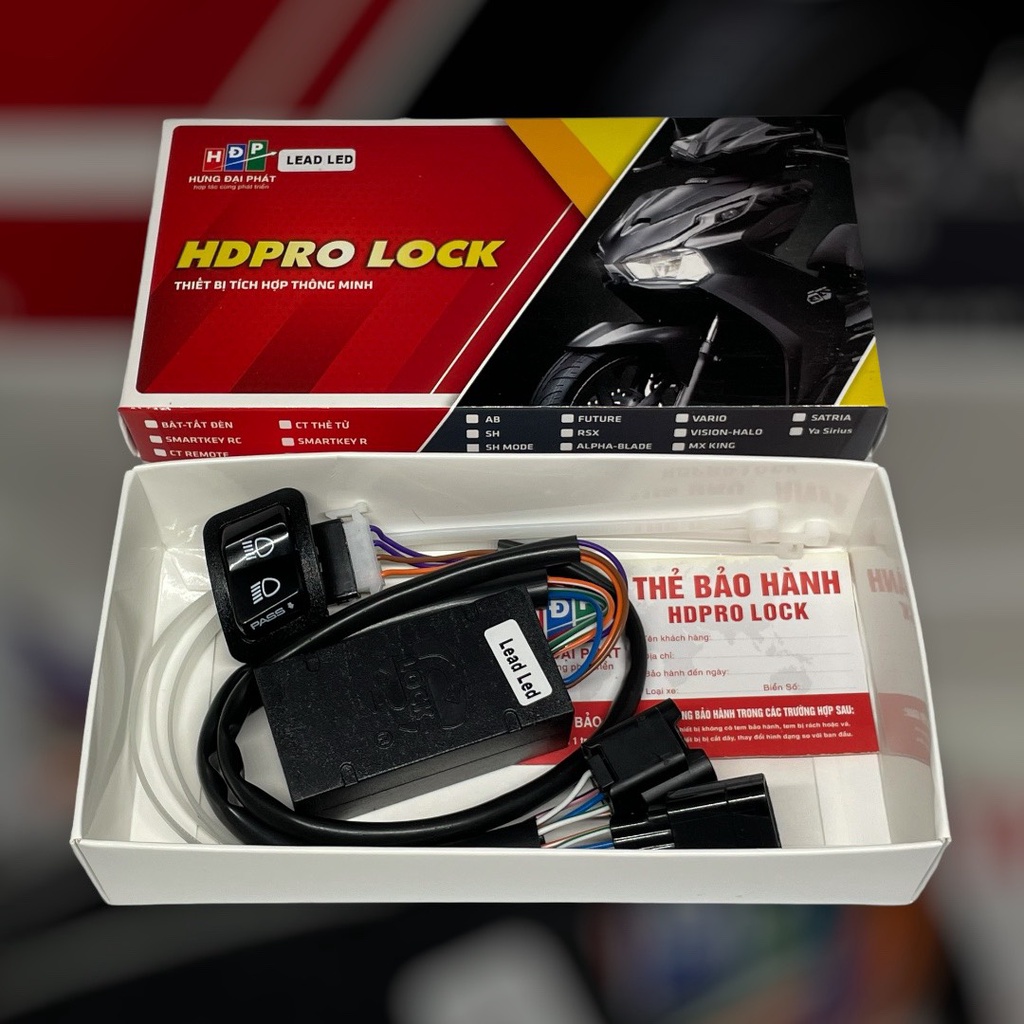 Bộ mạch tắt đèn xe Lead 2020 2021 2022  Chính hãng HDPRO - Tích Hợp Passing - BH 2 năm