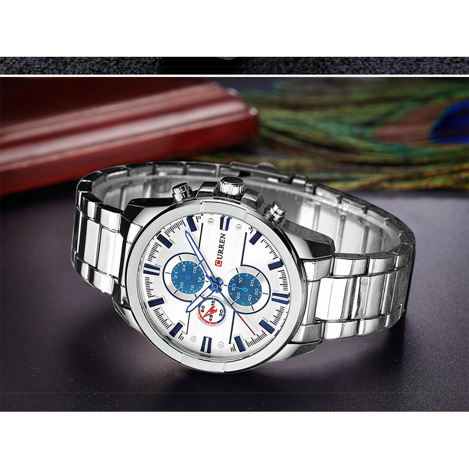 Đồng Hồ Quartz Chạy Kim CURREN 8274 Chất Liệu Thép Chống Thấm Nước