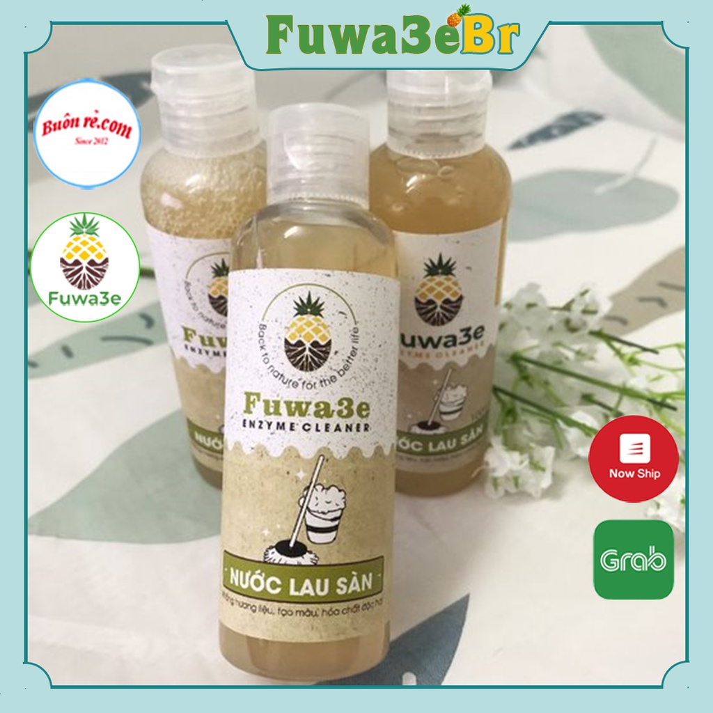 Nước lau sàn hữu cơ thảo mộc tinh dầu sả chanh Fuwa3e 100ml khử mùi -Nước thơm lau nhà an toàn bảo vệ da tay -Br 01293