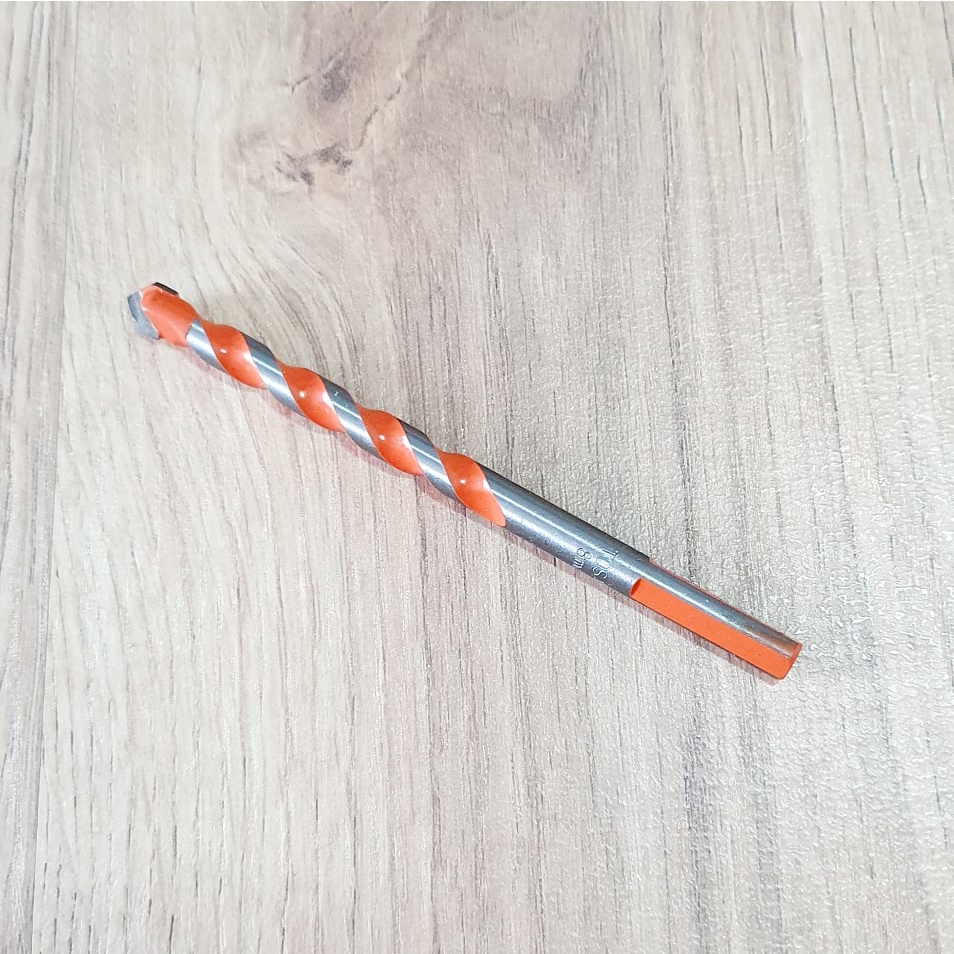 Hộp Dụng Cụ 10 Mũi Khoan Bê Tông Cùng Size 8mm Đuôi Trơn Sơn Xoắn Màu Cam