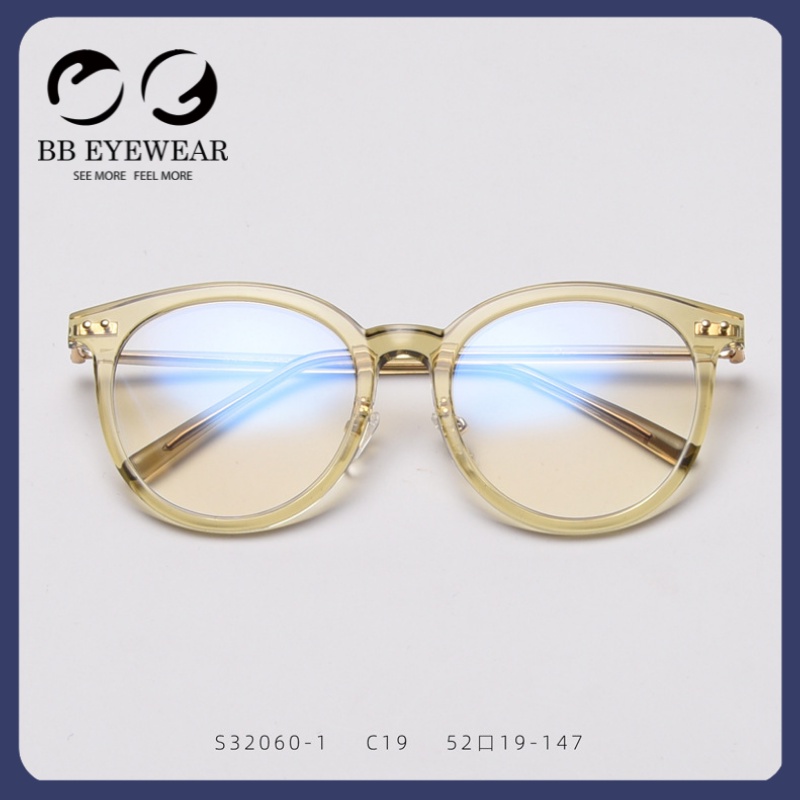 BB EYEWEAR CT07 Mắt Kính Chống ánh sáng xanh Dành cho Nam Nữ Gọng Cận Thị Chống Bức Xạ ánh sáng xanh Mắt Tròn