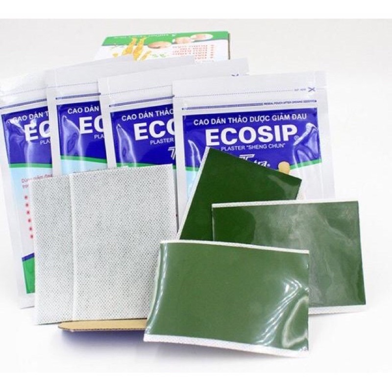 ✅Cao dán giảm đau thảo dược Ecoship⚡️Freeship đơn từ 50k⚡️giảm đau cổ,đau vai,đau lưng,đau chân,đau tay,đau cột sống...