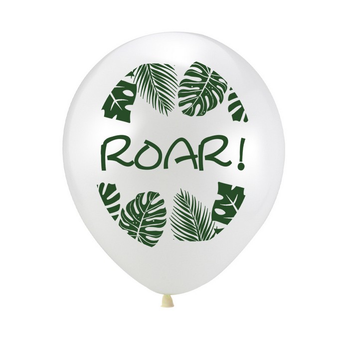 Set 12/16 Bong Bóng 12 Inch Họa Tiết Khủng Long Trang Trí Tiệc Sinh Nhật