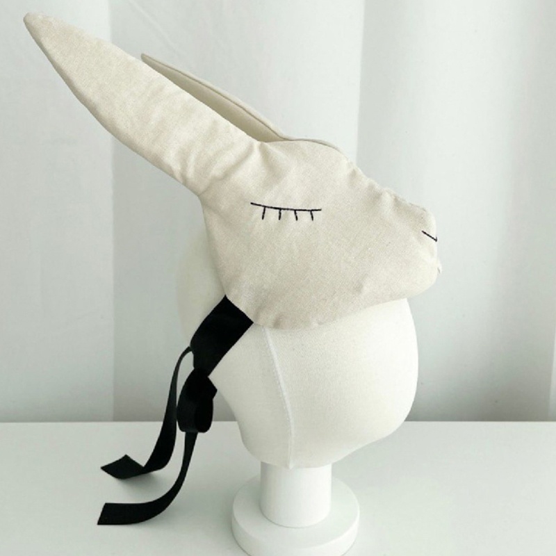 Mũ Trùm Đầu Hóa Trang Thỏ Hoạt Hình Bằng Vải Bông Dành Cho Bé Trai Và Bé Gái