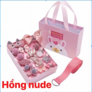 Hộp Kẹp Tóc 18 Món Cho Bé Gái Kèm Túi Xách Cực Đẹp Cho Bé 💖SALE SỐC💖