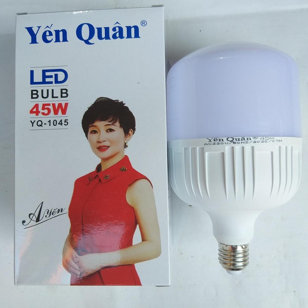 BÓNG ĐÈN LED BULB TRỤ  50W 65W YẾN QUÂN TIẾT KIỆM ĐIỆN,ÁNG SÁNG TRẮNG