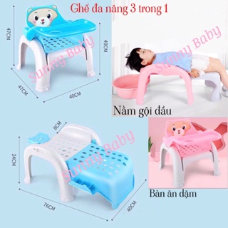[HÀNG CÓ SẴN] 3 In 1 Ghế đa năng gội đầu, làm bàn ăn cho bé.