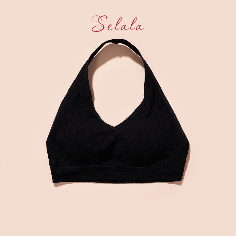 Áo Bra Yếm Selala Dáng Croptop Gân Tăm Tấm Hút Thoáng Mát BS07