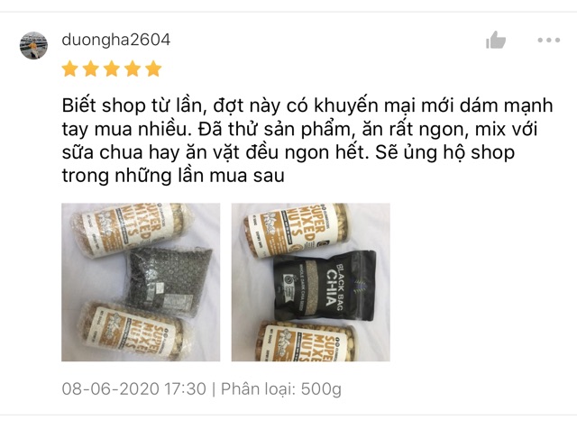 Hạt Dinh Dưỡng Tổng Hợp Mixed Nuts 500g LANHFOODS