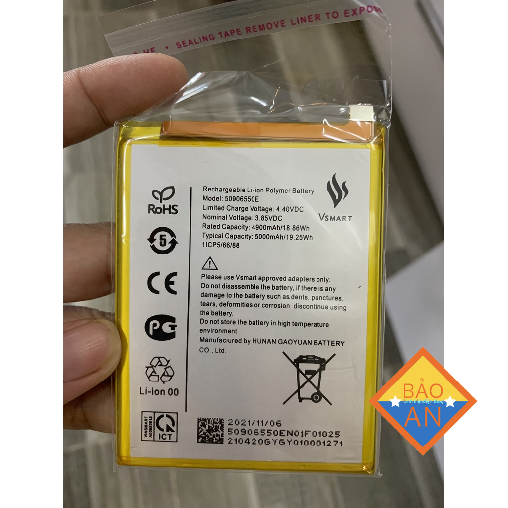 Pin chính hãng Vsmart Star 5 / mã 50906550E pin zin dung lượng 5000mAh bảo hành 3 tháng