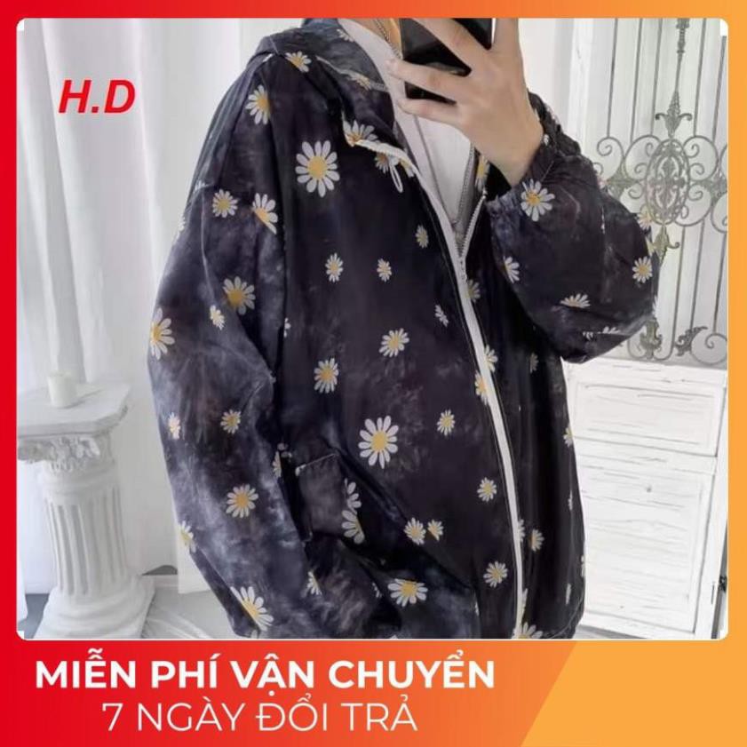 Áo Dù cứng hoa cúc
