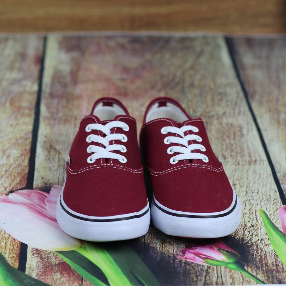 Giày Sneaker Vnss Classic Nữ Màu Đỏ Đô
