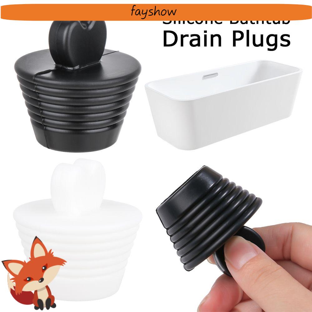 Nút Silicon Chặn Lỗ Thoát Nước Bồn Tắm/Bồn Rửa Chén Màu Đen Nhiều Màu Tiện Dụng Cho Phòng Tắm/Nhà Bếp