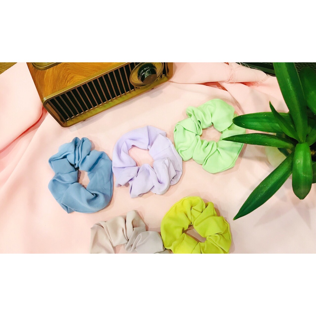 Dây buộc tóc nhiều màu dây cột tóc scrunchies hoa quả dễ thương phong cách hàn quốc _ KhỏeSport365
