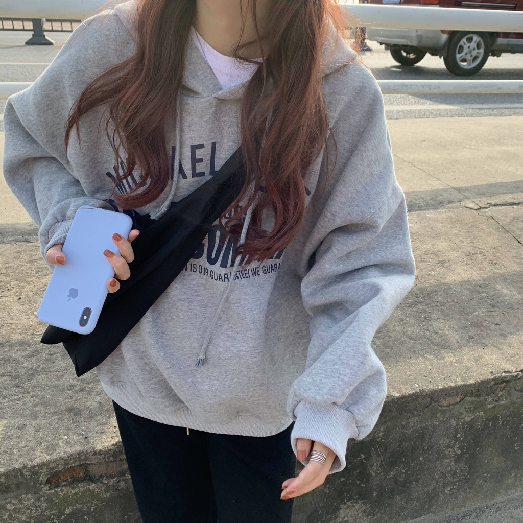 NRVP Áo Hoodie Dáng Rộng Thời Trang Hàn Quốc 2022 Dành Cho Nữ