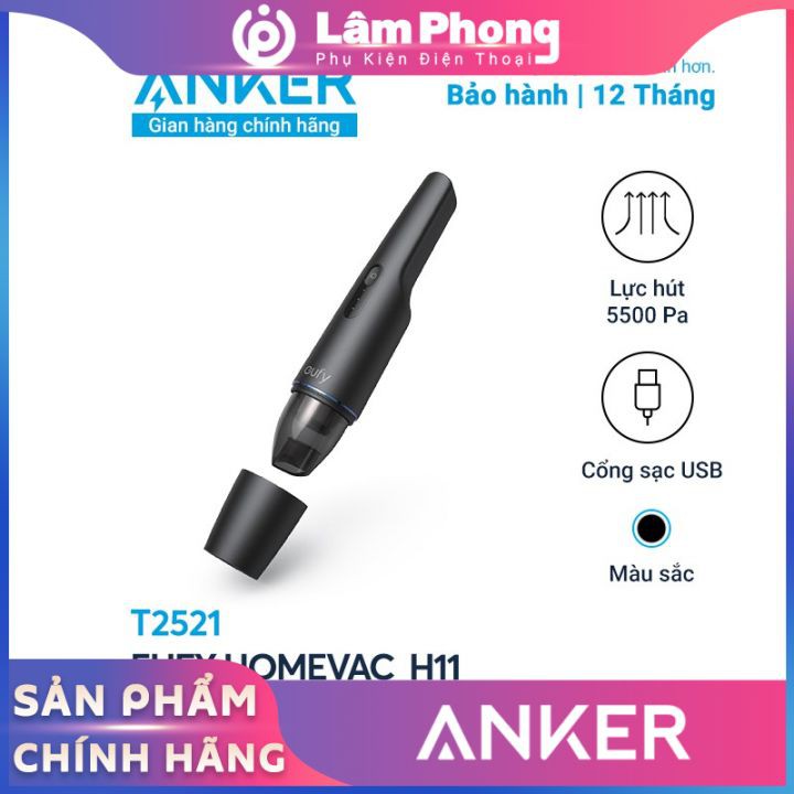 Máy hút bụi mini cầm tay Eufy HomeVac H11 ⚡CHÍNH HÃNG⚡ ANKER - T2521