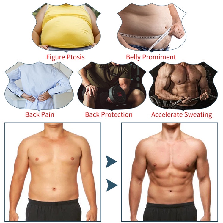 Đai nịt bụng giảm mỡ có 6 hàng móc gài tiện lợi dành cho nam