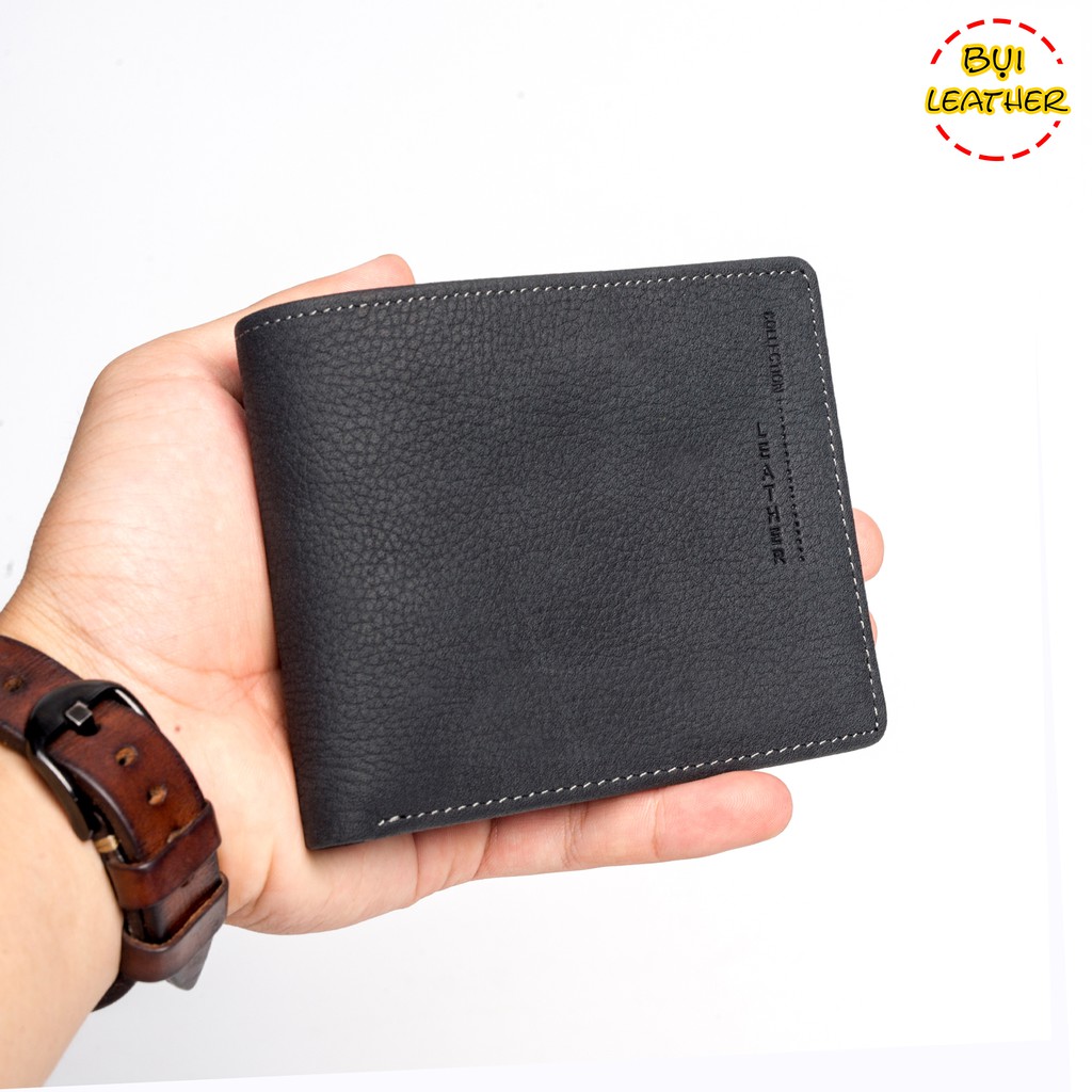 [Mã FASHIONHOTMA hoàn 15 % đơn 150k] Ví nam da bò sáp Mexico Bụi Leather V102 cao cấp | BigBuy360 - bigbuy360.vn