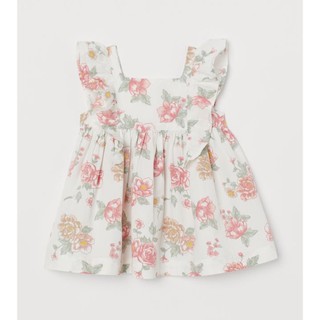 Auth | Váy hoa H&M Auth cổ vuông tiểu thư bé gái