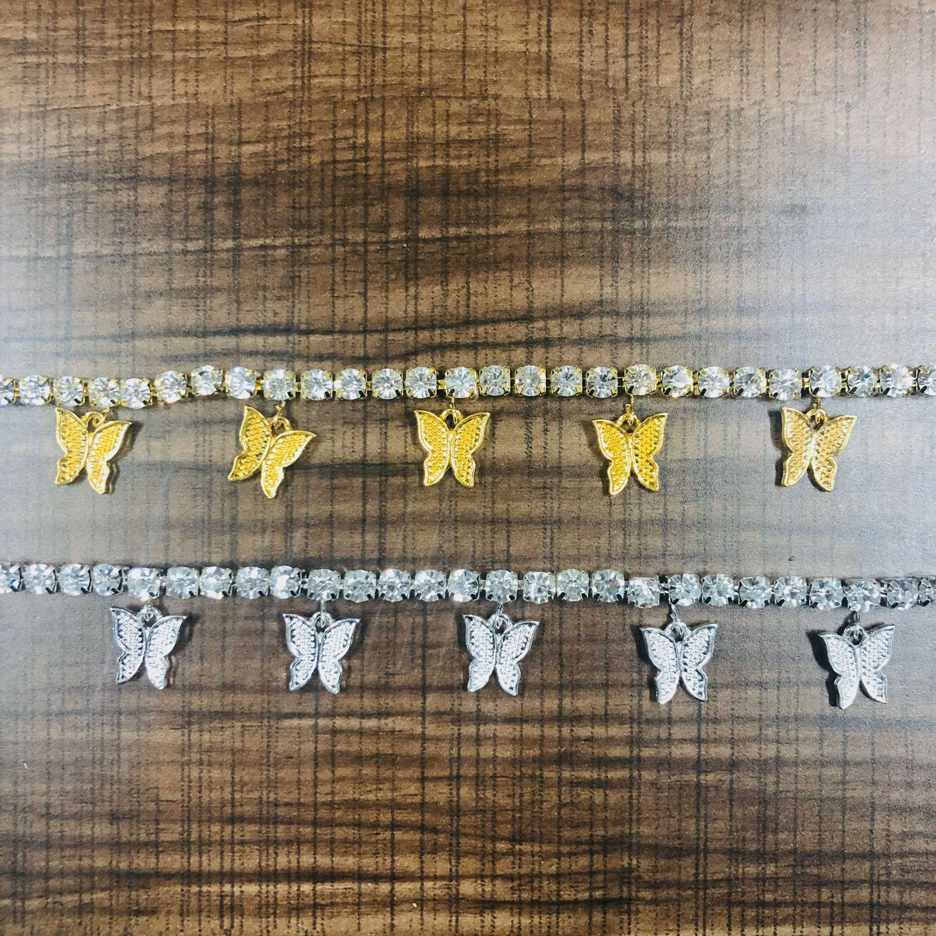 BUTTERFLY CREATIVE Lắc Chân Đính Đá Hình Bướm Xinh Xắn Dành Cho Nữ | BigBuy360 - bigbuy360.vn