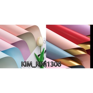 [ĐỌC KỸ MÔ TẢ] xấp 20 tờ giấy 2 mặt  - giấy gói hoa 2 màu không thấm nước