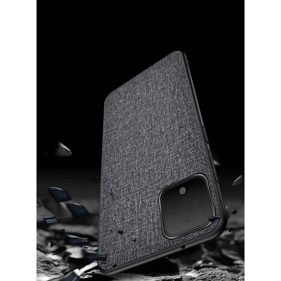 Google Pixel 3aXL - 4 - 4XL - 4a - 4a 5G - 5 Ốp lưng vân vải  chống bán vân tay
