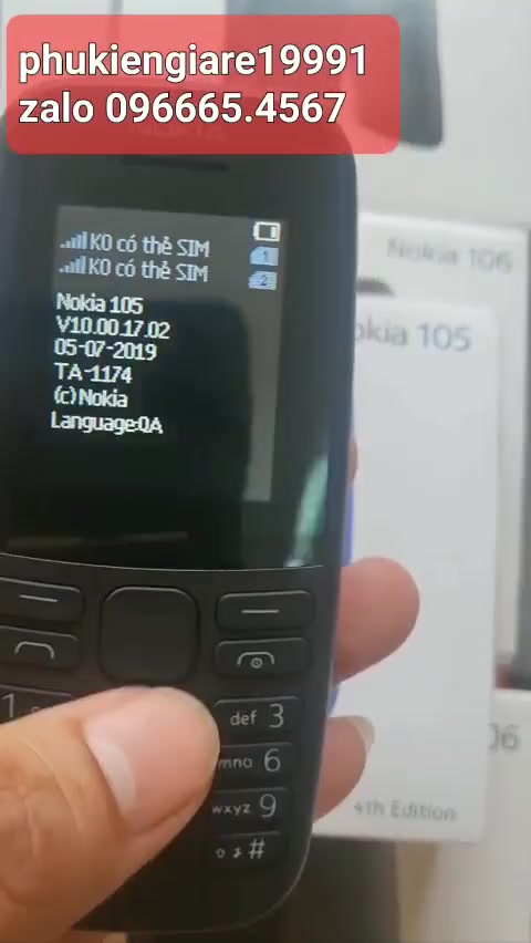 { BH 6 THÁNG } điện thoại giá rẻ nokia 105 (2019) sóng 4G, 2Sim. BẢO HÀNH 1 ĐỔI 1 TRONG 2 THÁNG | BigBuy360 - bigbuy360.vn