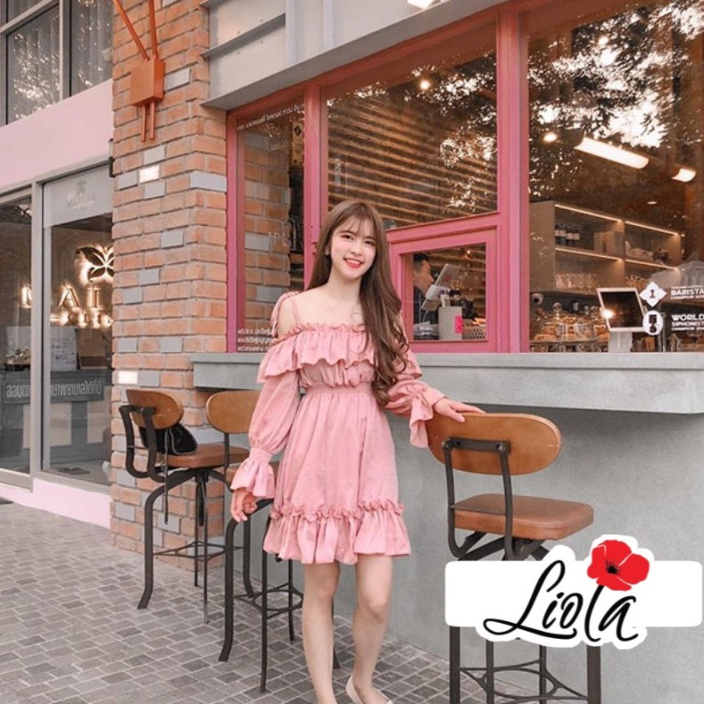 Đầm trắng trễ vai hot 2022_ Váy 2 dây maxi rớt vai tay bồng đi chơi xinh xắn nhà LioLa | BigBuy360 - bigbuy360.vn