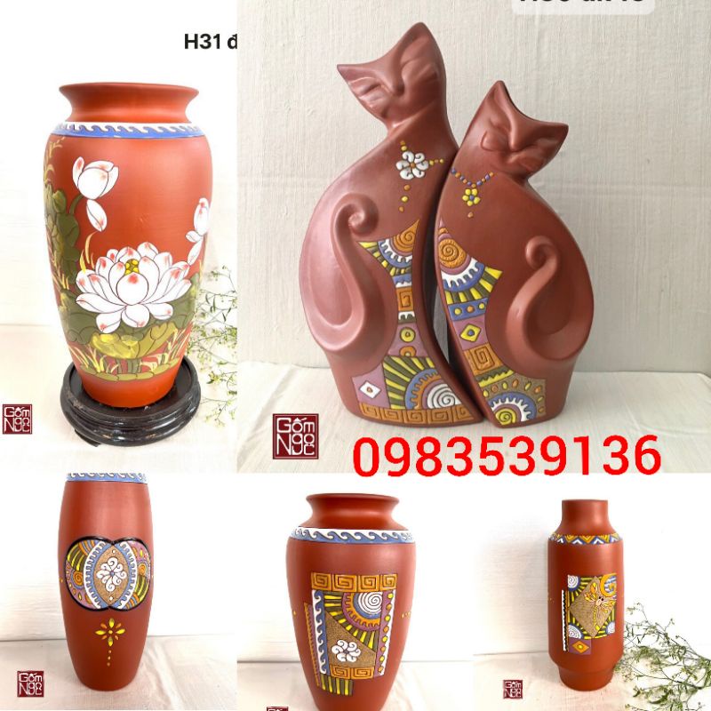 LỌ HOA, BÌNH HOA DECOR GỐM SỨ CAO CẤP BÁT TRÀNG