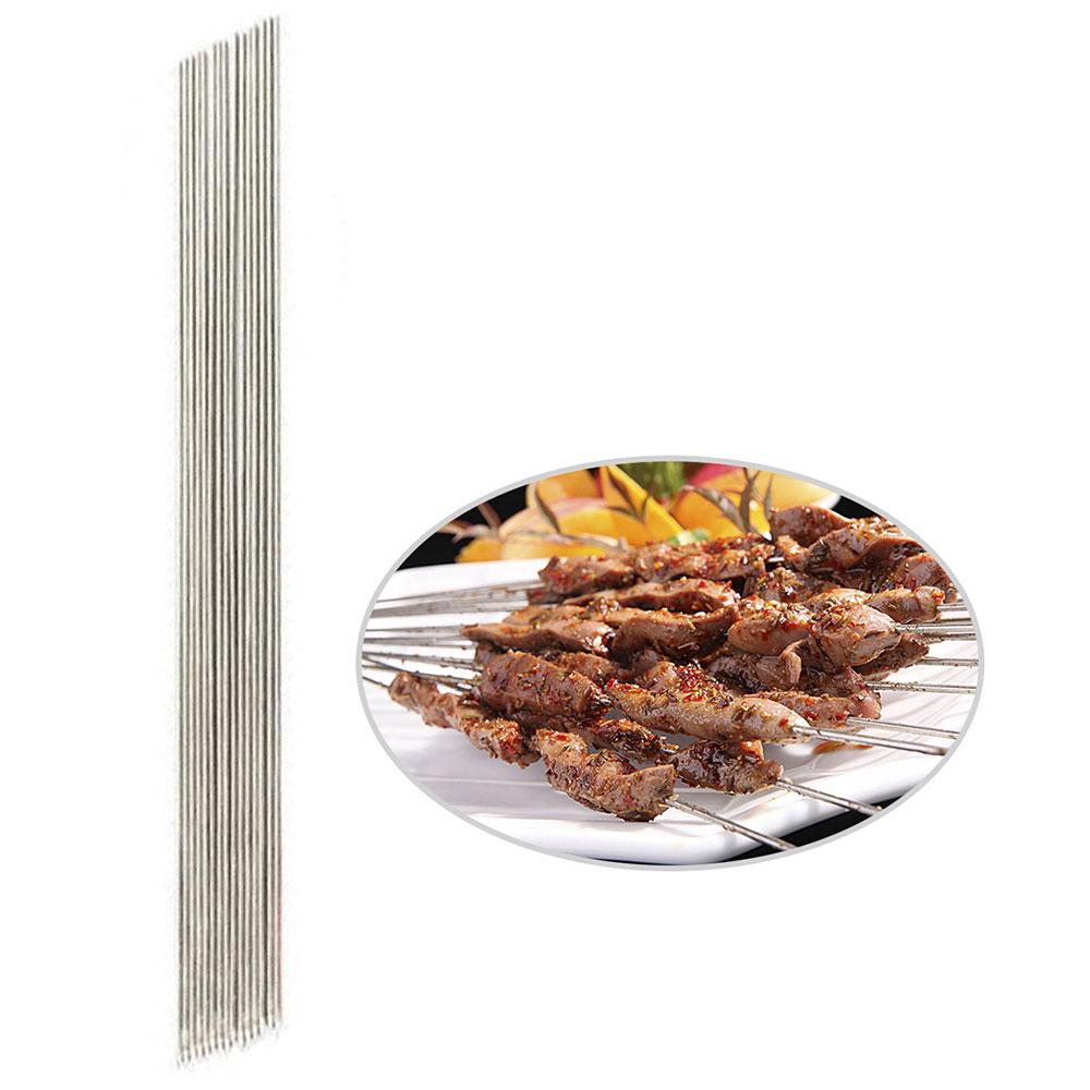 Set 30 Que Xiên Thịt Nướng Bbq Bằng Thép Không Gỉ 30cm