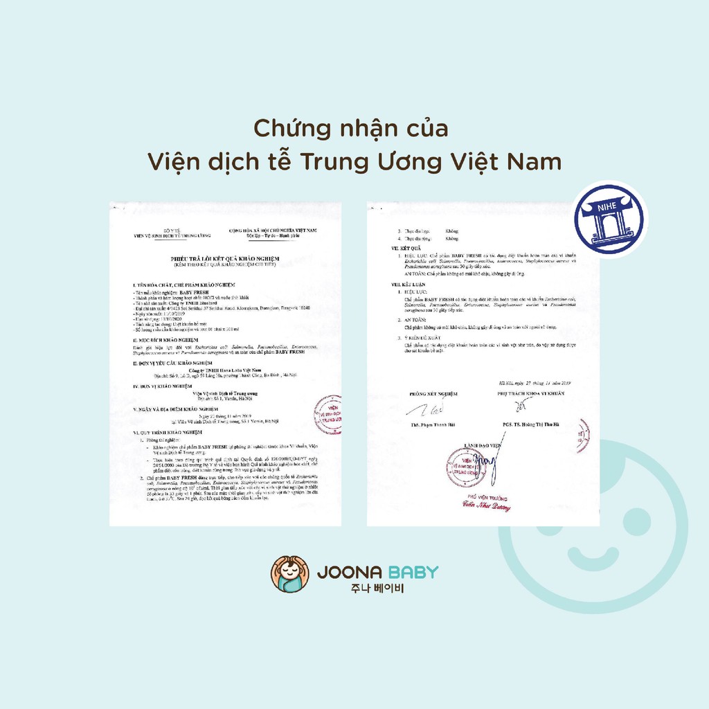 Combo 3 chai xịt diệt khuẩn khử mùi Baby Fresh an toàn cho bé - JOONA BABY Việt Nam