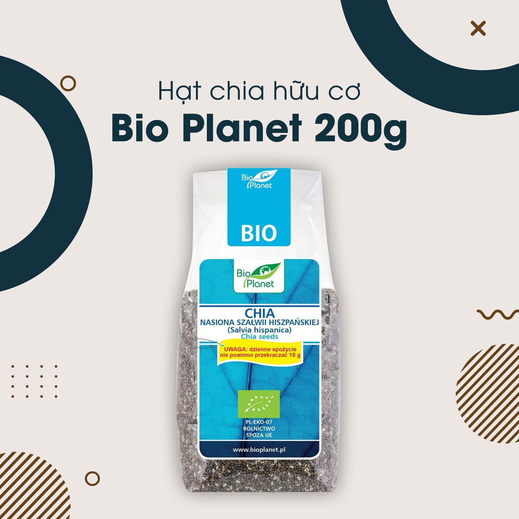 Hạt Chia / ORGANIC / Hạt chia hữu cơ Bio Planet 200g