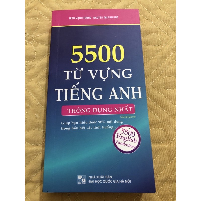 Sách 5500 Từ vựng tiếng anh thông dụng nhất ( Tái bản lần 2)