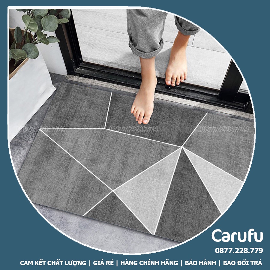 Thảm lau chân phòng khách chống trượt cao cấp giá rẻ cho phòng khách phòng ngủ nhà bếp size 40x60cm