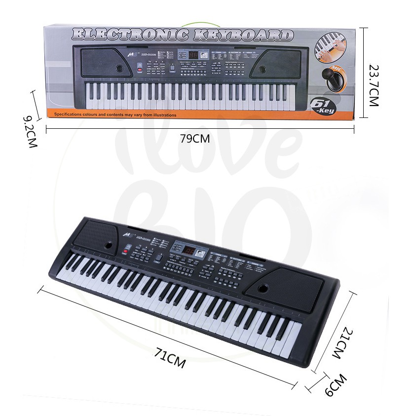 [KÈM MIC] - ĐÀN PIANO ĐIỆN TỬ 61 PHÍM CHO NGƯỜI MỚI HỌC – ĐÀN PIANO ĐIỆN TỬ CHO BÉ PHÁT TRIỂN TRÍ NÃO – BIO64