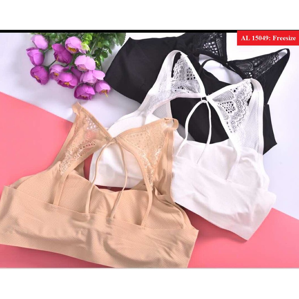 ÁO BRA THÔNG HƠI REN LƯNG CÁNH BƯỚM 15049