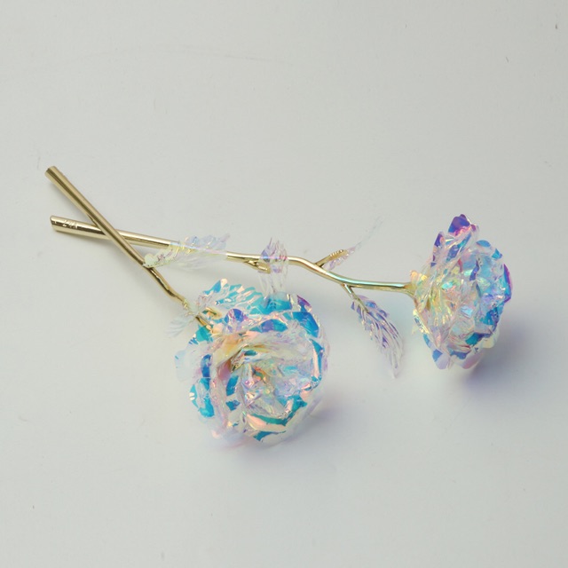 Hoa hồng Hologram có đèn với không đèn