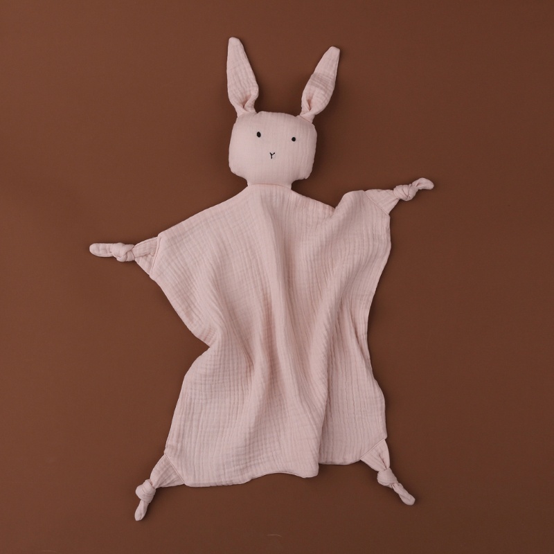 Khăn Hình Thỏ Bằng Cotton Mềm Mại Cho Bé