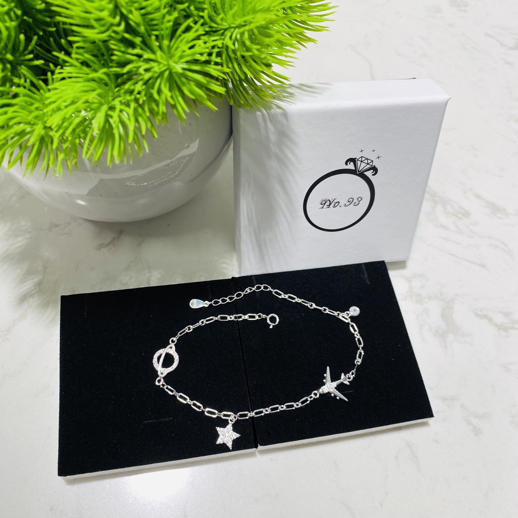 (BẠC CHUẨN)  LẮC TAY BẠC CHO NỮ ĐẸP TRANG SỨC CAO CẤP NO.93 VÒNG TAY BẠC ĐẸP