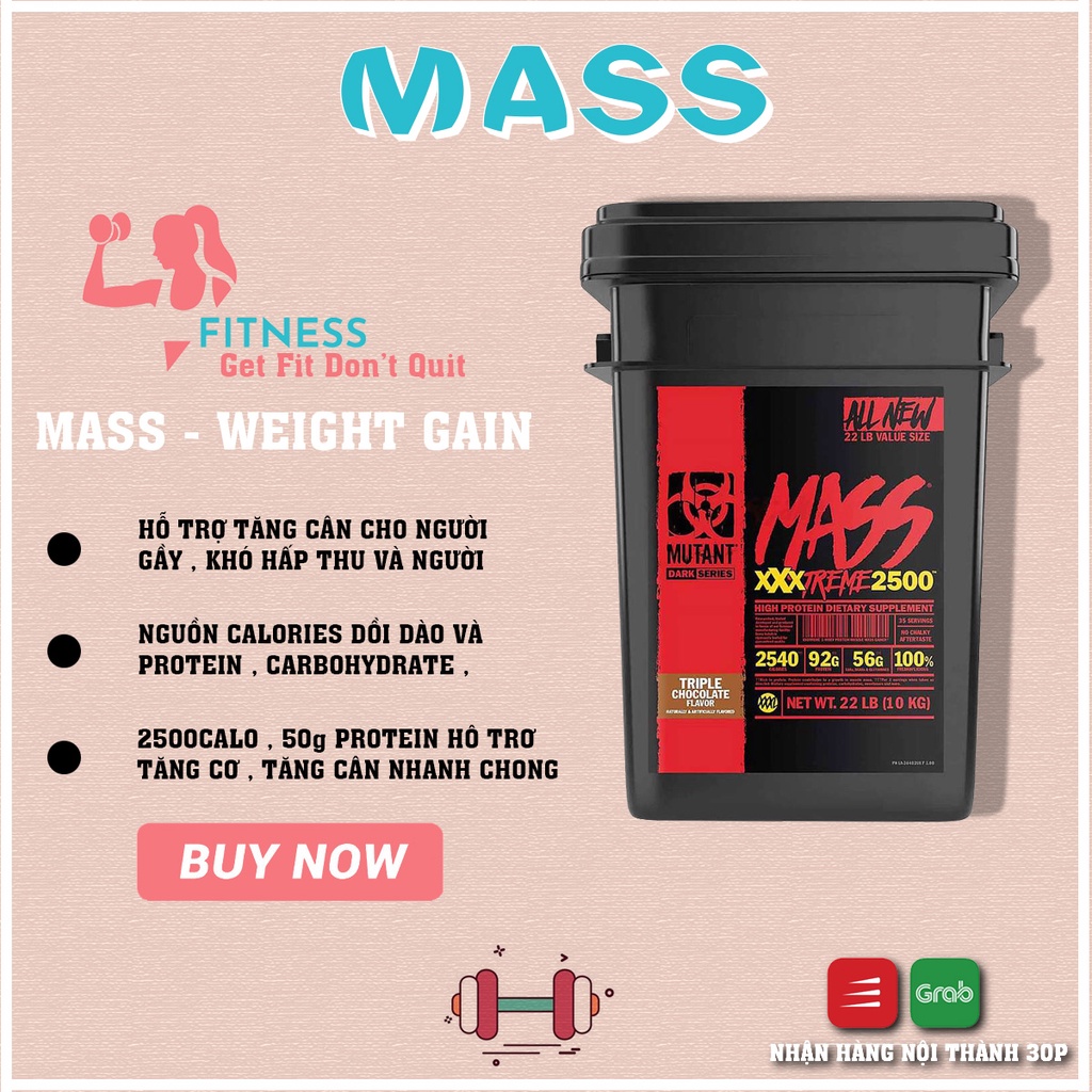 Mutant Mass 22lbs ( 10kg ) Sữa tăng cân tập gym Cannada