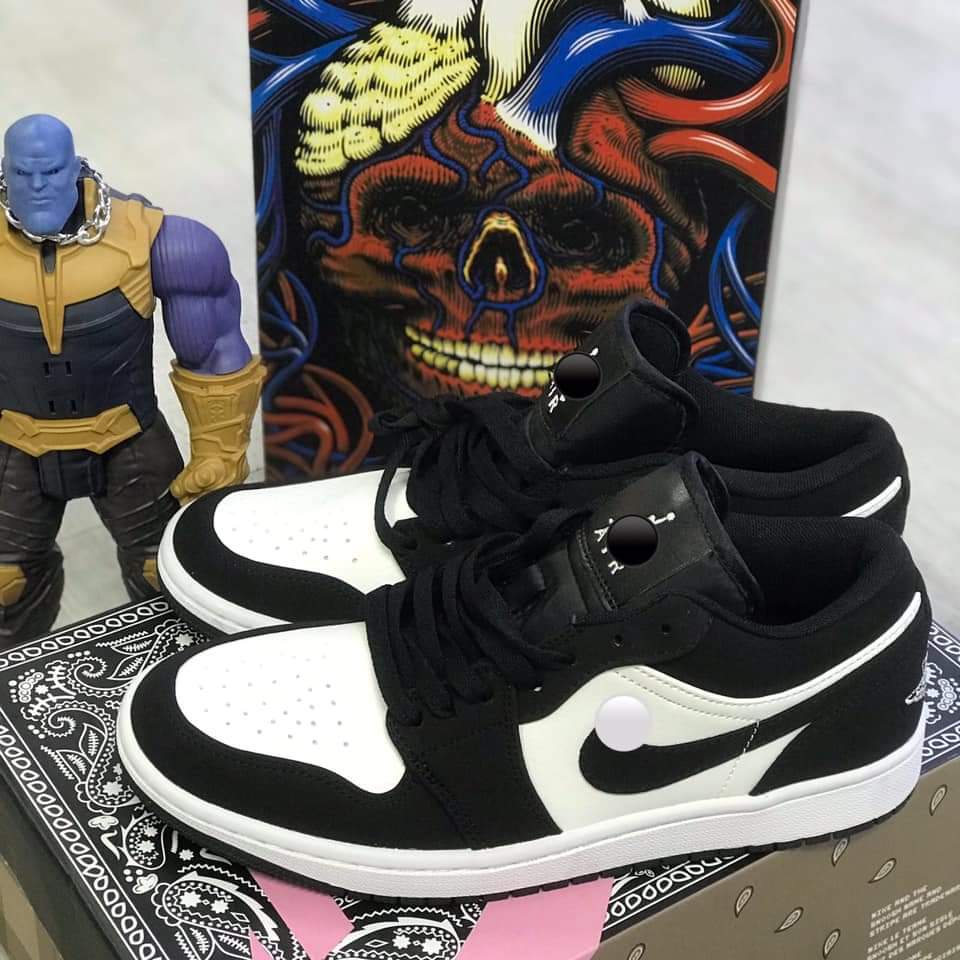 Giày thể thao Jordan 1 đen trắng cổ thấp, Giày JD low panda nam nữ siêu hot, Giày thể thao sneaker bản đẹp mẫu ez305 | BigBuy360 - bigbuy360.vn