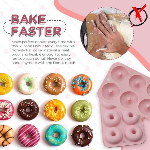 KHUÔN XÀ BÔNG SILICON 6 HÌNH CHỮ NHẬT - KHUÔN SILICON 6 HÌNH DONUT