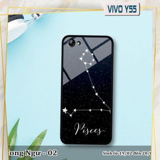 Ốp lưng kính 3D Vivo Y55/ Y55s -cung hoàng đạo